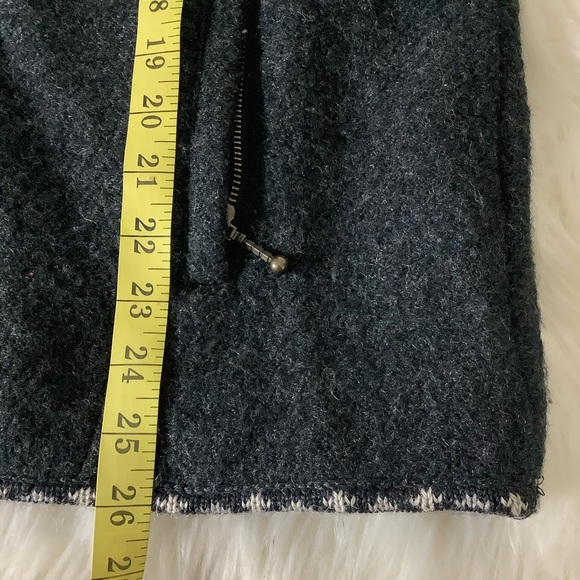 Icelandic Design 100% Wool Full Zip Fair Isle Floral Embroidered Jacket Womens M - Picture 11 of 13